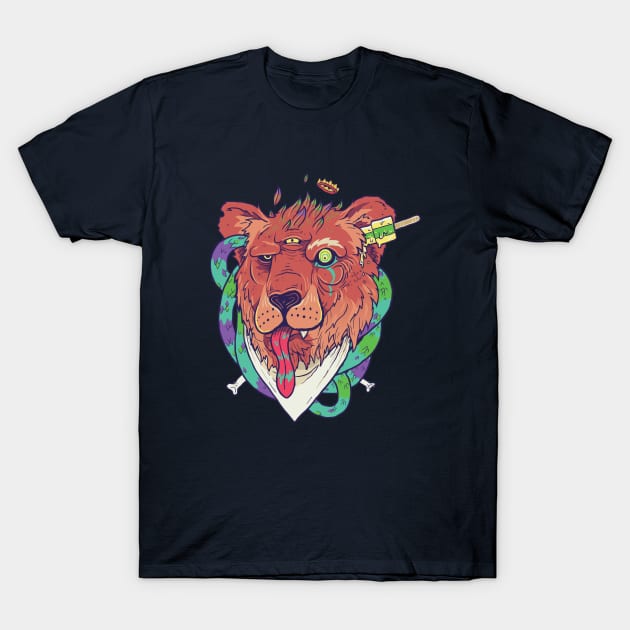 Lion, you so craaazy T-Shirt by Demented